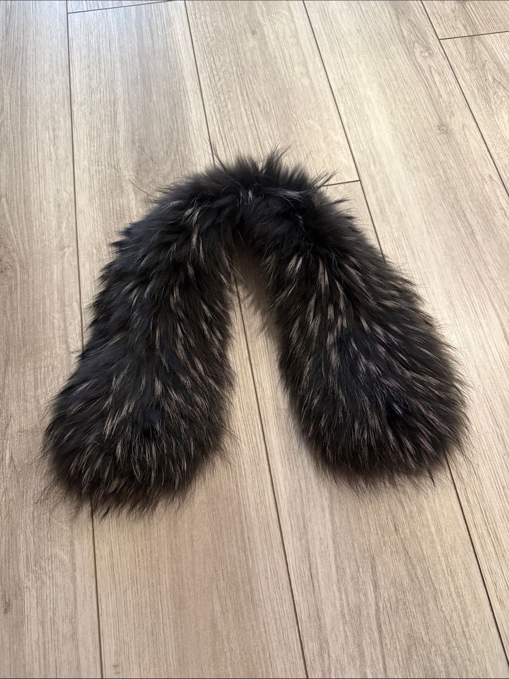 Rebecca Minkoff Fur Collar Scarf - Dark Brown/Black